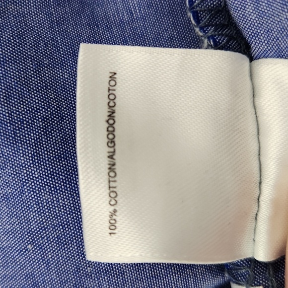 Pappagallo 100% cotton blue sleeveless dress size 16 - Picture 13 of 13